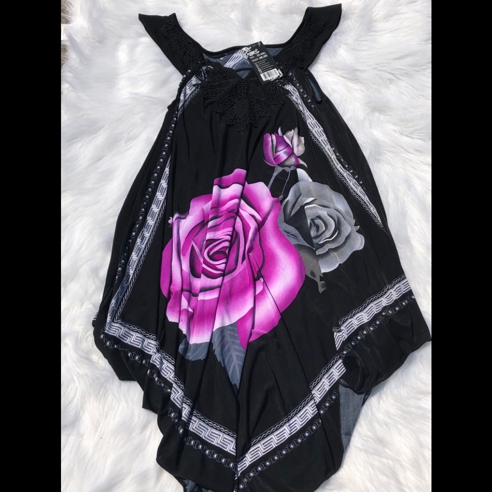 💜 Purple rose dress